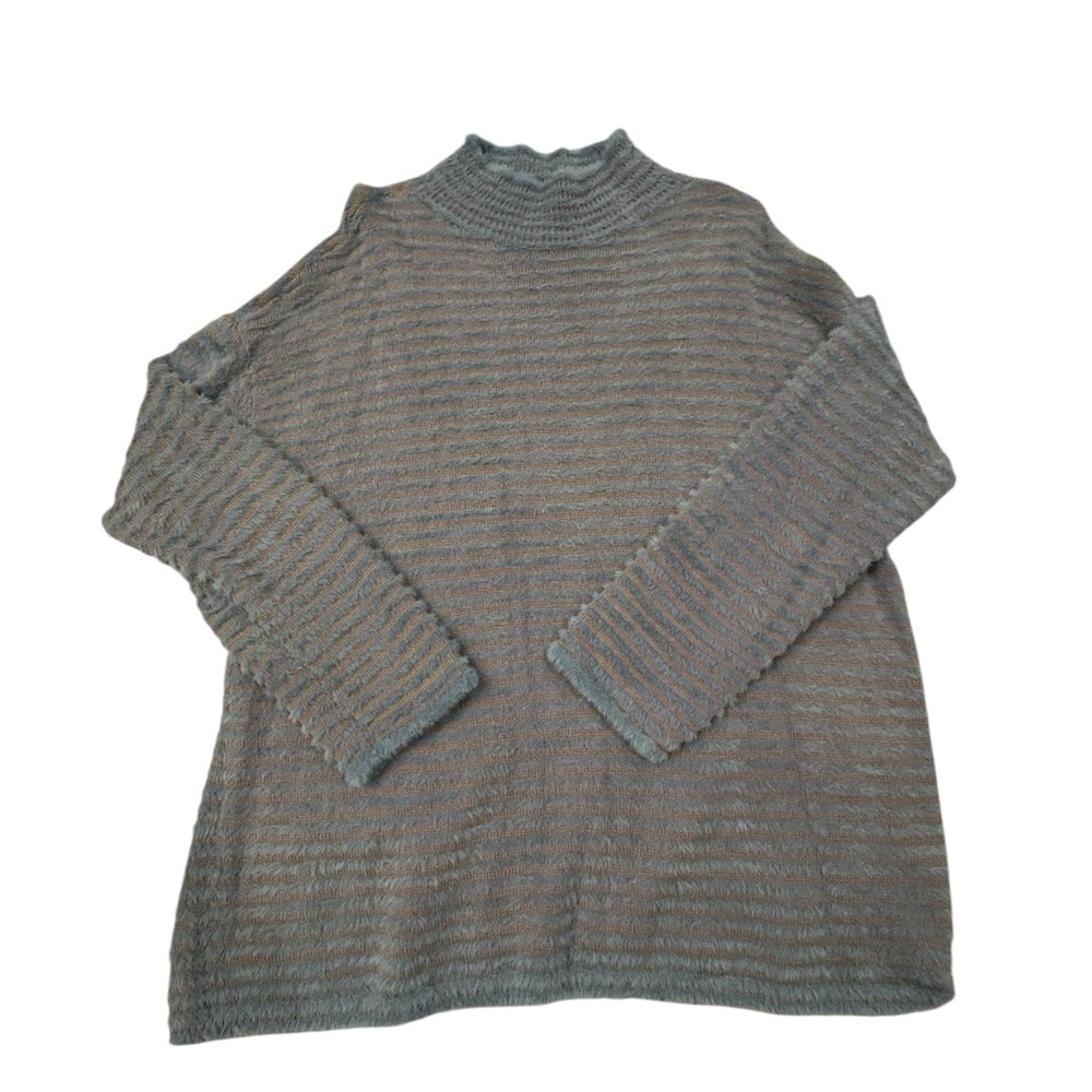 Chico's Textured Gray Turtleneck‎ SweaterXL